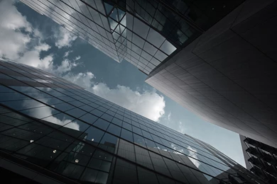 Low angle Skyscrapers Wallpapers