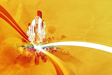 Wallpapers Red Plain Yellow Abstract 1024x768