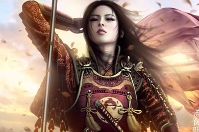 Fantasy Warrior Beautiful Women HD Wallpaper 1024x640.jpg