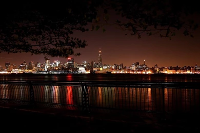 Download Wallpapers View Of Manhattan From Esplanade New Jersey ...