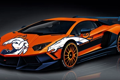 DeviantArt: More Like Broncos Lamborghini By DenverSportsWalls