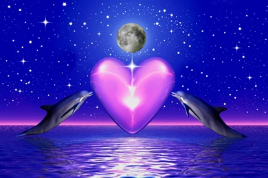 DOLPHINS FANTASY WALLPAPER   (