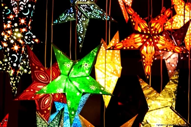 Colorful Christmas Lights Wallpapers