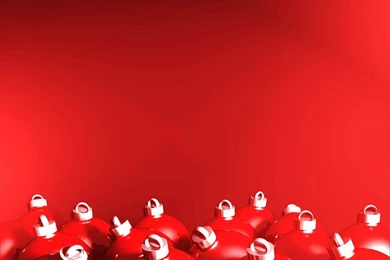 11 Christmas wallpapers free red christmas balls on red background wallpaper.jpg