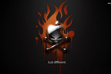 Burning Skull Apple Logo Wallpapers   Computer Wallpapers
