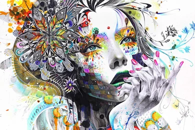 1920x1200) Beautiful Psychedelic Style Art : Wallpapers