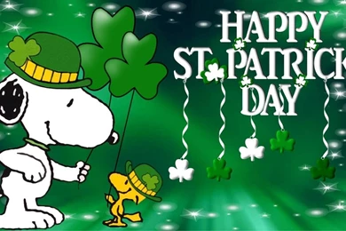 ST PATRICKS SNOOPY WALLPAPER   (