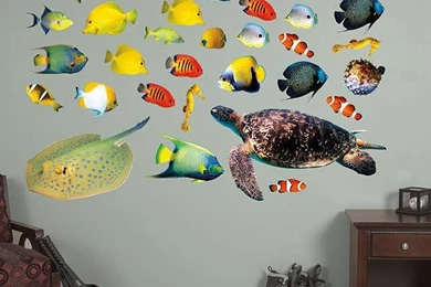 Tropical Fish Fathead Wall Decal