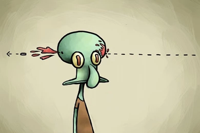 Headshot Squidward. By CinderellasCorpse On DeviantArt