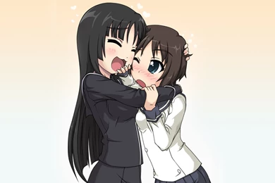 Ga Rei Zero Isayama Yomi Tsuchimiya Kagura School Uniforms Simple ...