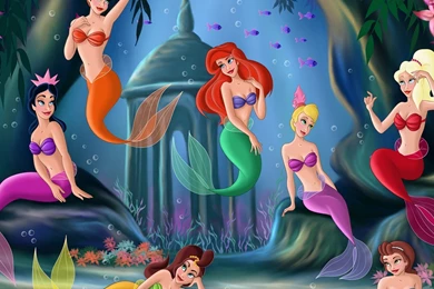 2560x1440 Walt Disney, Attina, Princess, Fanart, Animated Film ...
