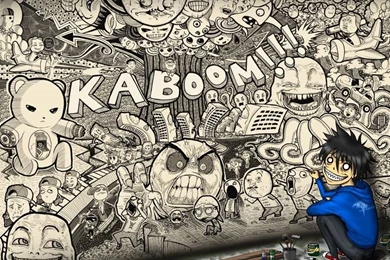 Free Download Kaboom Graffiti Wallpapers