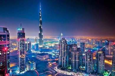 Burj Khalifa In Night HD Wallpapers