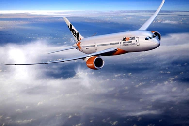Orange Boeing 787 Plane Wallpapers High Res Sto