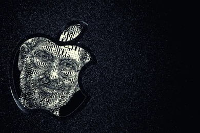 Wooden Glow Of Apple Logo Desktop Wallpapers