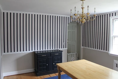 Green Street: Before And After: Painting Over Wallpapers