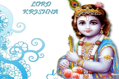 Lord Krishna White Color Hd Wallpapers
