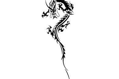 Japanese Tribal Dragon On The Ground Tattoo Wallpapers