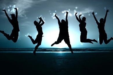 Happy People Jumping Wallpapers HD [1680x1050]   Free Wallpapers ...