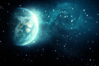 Blue Galaxy HD Desktop Wallpapers : High Definition : Fullscreen ...