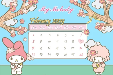 My Melody Calendar Wallpapers   My Melody Wallpapers (6973569)   Fanpop