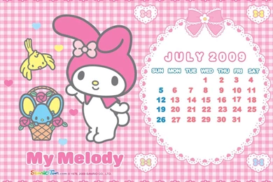 My Melody July 2009 Wallpapers   My Melody Wallpapers (6604731)   Fanpop