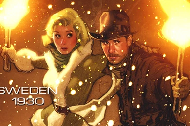 Indiana Jones Illustrations Harrison Ford Drawings Adam Hughes ...