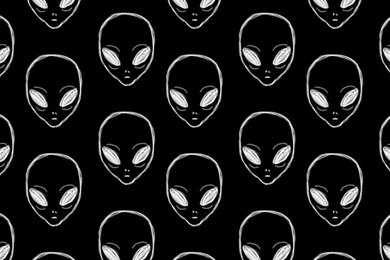 Drawn Alien Heads Ask.fm Backgrounds   Black & White Wallpapers