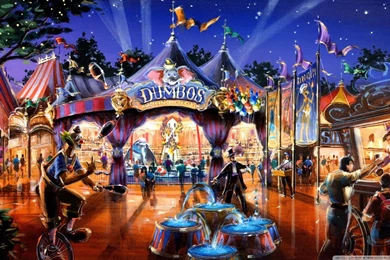 Dumbo In Fantasyland HD Desktop Wallpapers : Widescreen : High ...