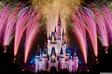 Fireworks Over Cinderella Castle HD Desktop Wallpapers : Widescreen ...