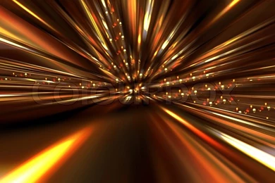 Abstract Futuristic Dark Backgrounds With Luminous Lines