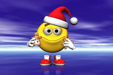 Smiley Santa Claus Christmas Smiley Free Desktop Backgrounds   Free ...