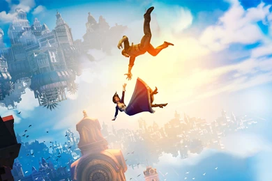 The Falling Wallpapers Without The Logo. : Bioshock