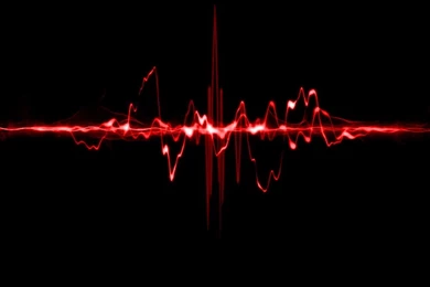 Red Oscilloscope Waves Wallpapers   Abstract Wallpapers