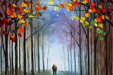 PAINTING] Autumn Paintings By Leonid Afremov   ART FOR YOUR WALLPAPER