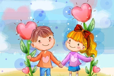 Lovely Cartoon Couple Android Wallpapers 960x800 Hd Wallpapers For ...