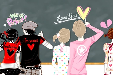 Romantic Couple Love Animated