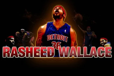 NBA Detroit Pistons Rasheed Wallace Pictures 29   Wallcoo.net