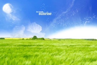 Synthetic Green Grassland Scenery Wallpapers Desktop Backgrounds ...