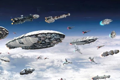 SHIPS OF STAR WARS UNIVERSE WALLPAPER   (