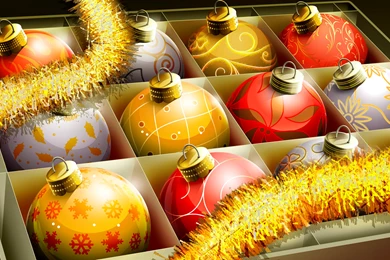 HD Christmas Balls Wallpapers