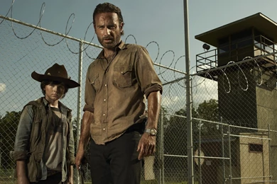 Download 1366x768 The Walking Dead Andrew Lincoln Chandler Riggs ...