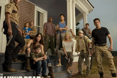 1366x768 The Walking Dead Cast Desktop PC And Mac Wallpapers