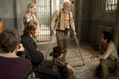 Download 1366x768 The Walking Dead Season 3 Hershel Greene Wallpapers