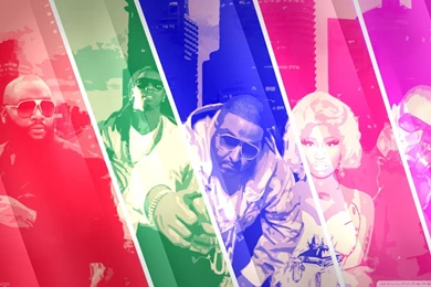 1920x1080 Chris Brown, Nicki Minaj, Rick Ross, Dj Khaled, Lil ...