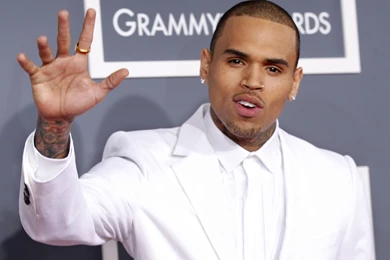 Chris Brown Green Hair