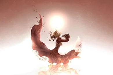 Anime Knife Cry Sad Dress Sunlight Mood Dark Wallpapers