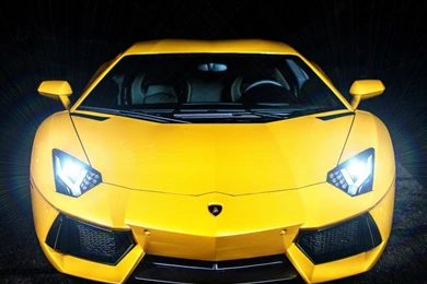 Lamborghini Aventador Headlights On HD Desktop Wallpapers ...