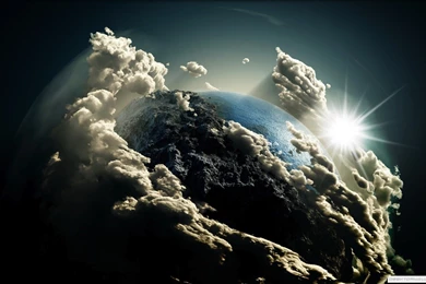 Outer space earth digital art wallpaper hd « Movies And Wallpapers