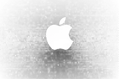 White Apple Logo With Dots By ScreenTom On DeviantArt